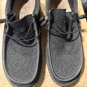 Hey Dude Men's Charcoal Slip-On Loafers